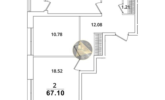 Продажа 2-комн квартиры на вторичном рынке Полюстровский пр-кт,  д. 77