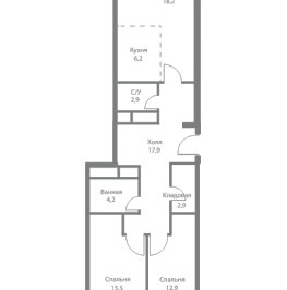 Продажа 2-комн квартиры в новостройке Москва г., Сколковское ш.,  к. 4