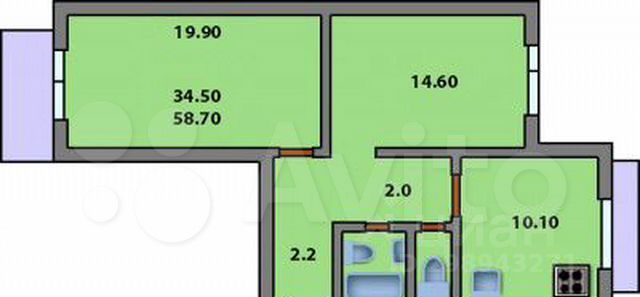 Продажа 2-комн квартиры на вторичном рынке Шереметьевская улица, 27
