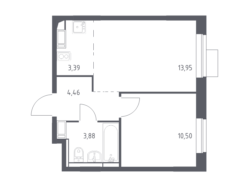 Продажа 1-комн квартиры в новостройке Юрлово д., Пятницкая ул.,  к. 2.1