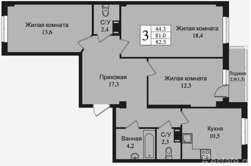 Продажа 3-комн квартиры на вторичном рынке Город Всеволожск, Крымская улица,  д. 1 к1