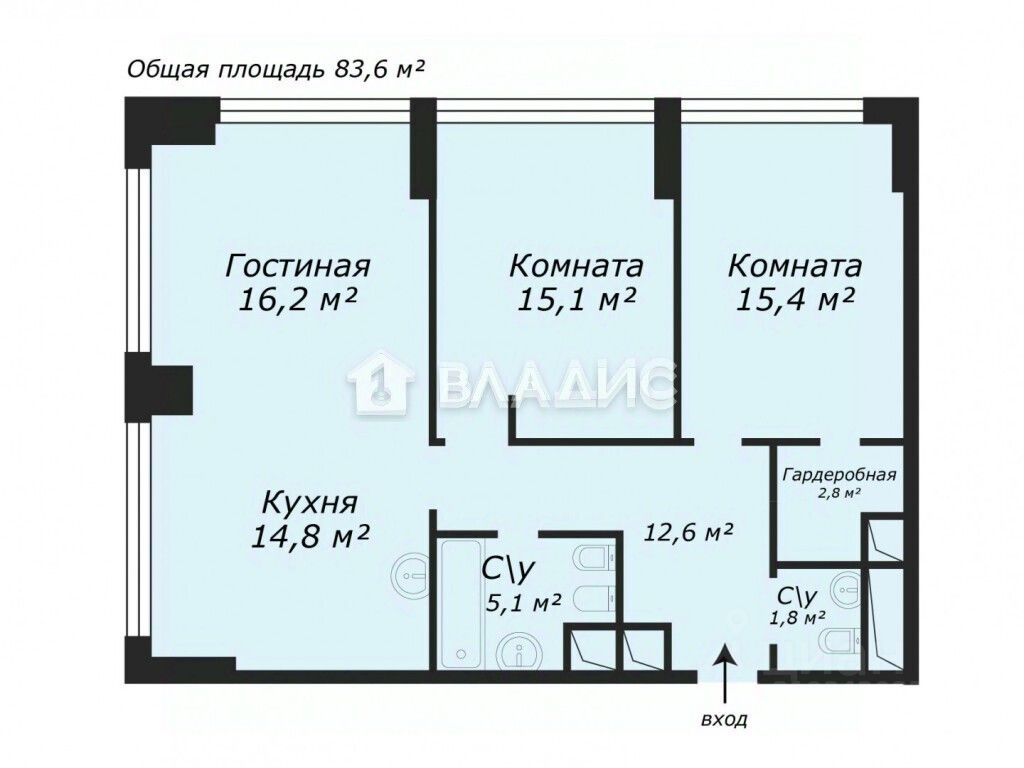 Продажа 3-комн квартиры на вторичном рынке Мичуринский проспект, 56