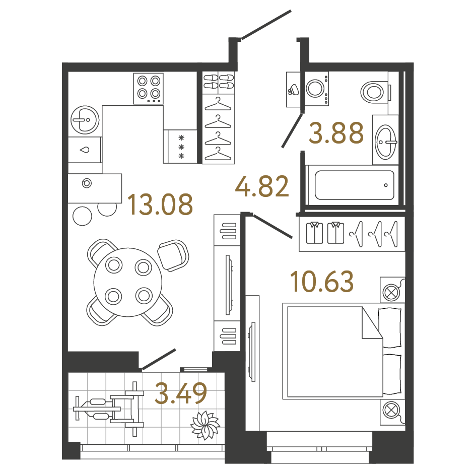 Продажа 1-комн квартиры в новостройке пр. Королёва, дом 81, корп. 1