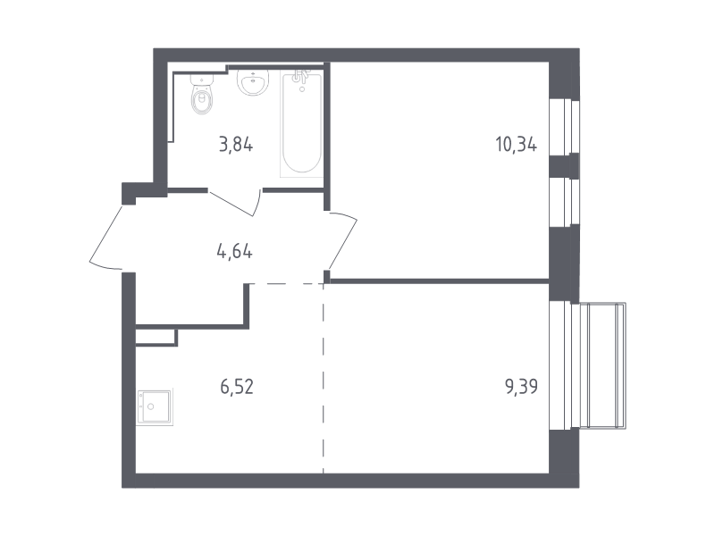 Продажа 1-комн квартиры в новостройке Лайково с., Лесная ул.,  к. 54