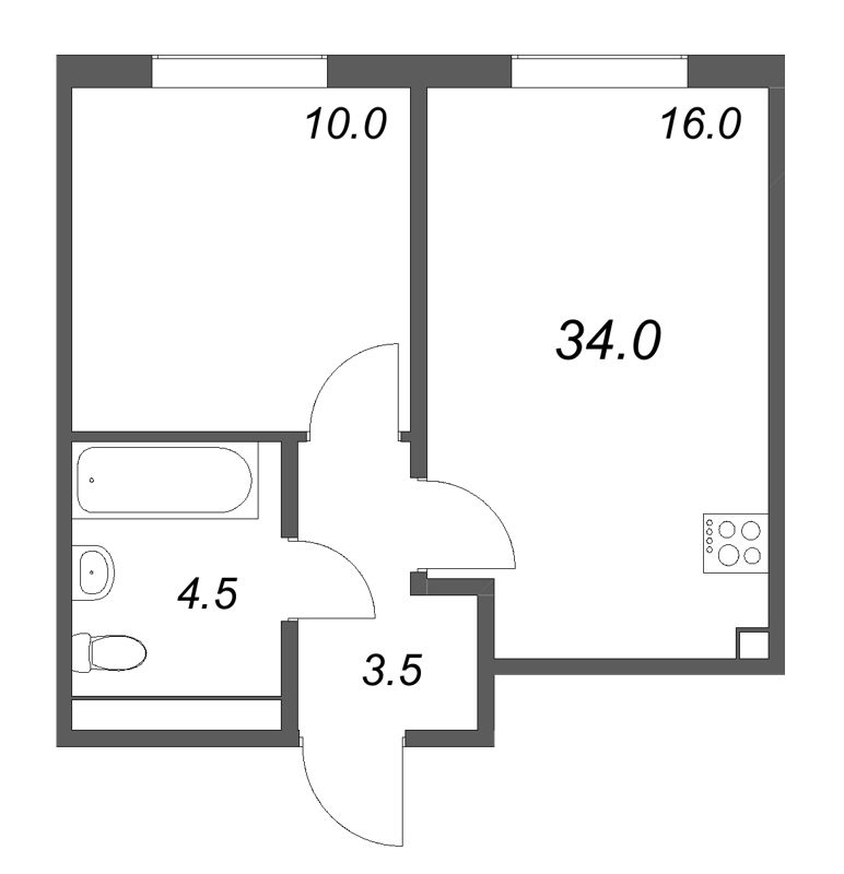 Продажа 1-комн квартиры в новостройке Шушары п., Пулковское ш.,  к. 4