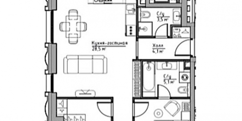 2-комн квартира ул Дубининская,  д. 65,  к. 2