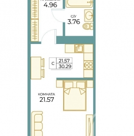 Продажа студии Таллинская ул. ,  д. 11