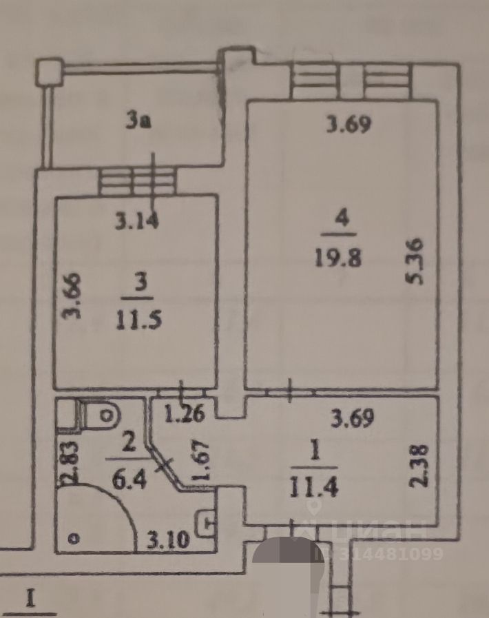 Аренда 1-комн квартиры на вторичном рынке Мытищи, улица Веры Волошиной, 56