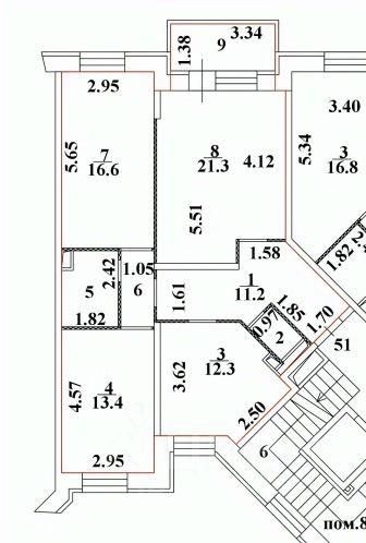 Продажа 3-комн квартиры на вторичном рынке Усадьба Суханово ЖК, д. Суханово,  д. 3