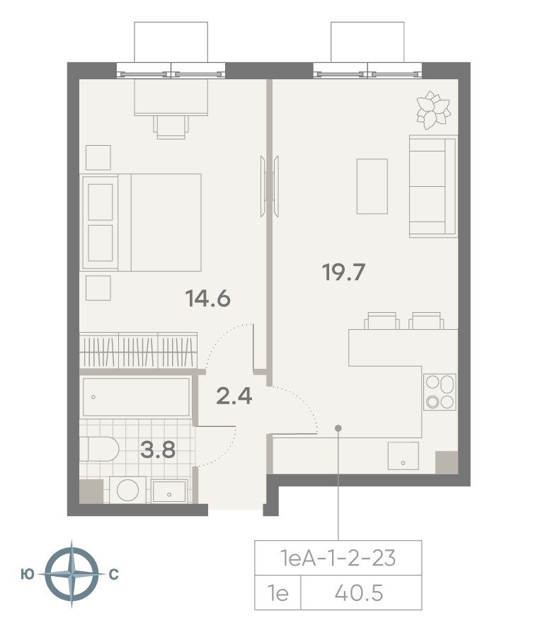 Продажа 1-комн квартиры в новостройке ул.Красного Маяка, вл. 26