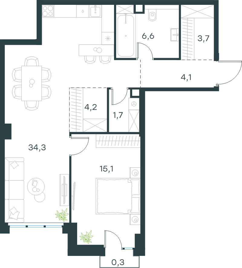 Продажа 1-комн квартиры в новостройке Москва г., Ильменский проезд,  к. 5