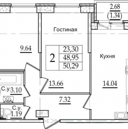 Продажа 2-комн квартиры на вторичном рынке Славянская ул. ,  д. 8