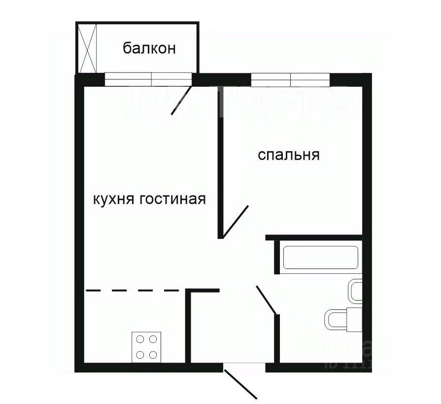 Продажа 1-комн квартиры на вторичном рынке Путилково пгт, улица Вольная, 5