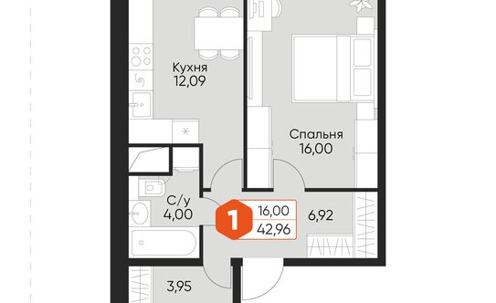 Продажа 1-комн квартиры на вторичном рынке Некрасовский, ул Заводская,  д. 10а