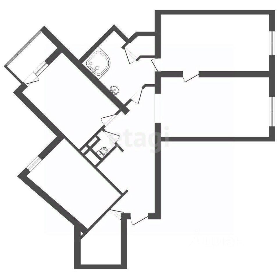 Продажа 3-комн квартиры на вторичном рынке улица Савушкина, 117к2