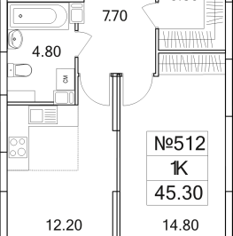 Продажа 1-комн квартиры в новостройке Люберцы г., Проектируемый проезд № 4037,  к. 22