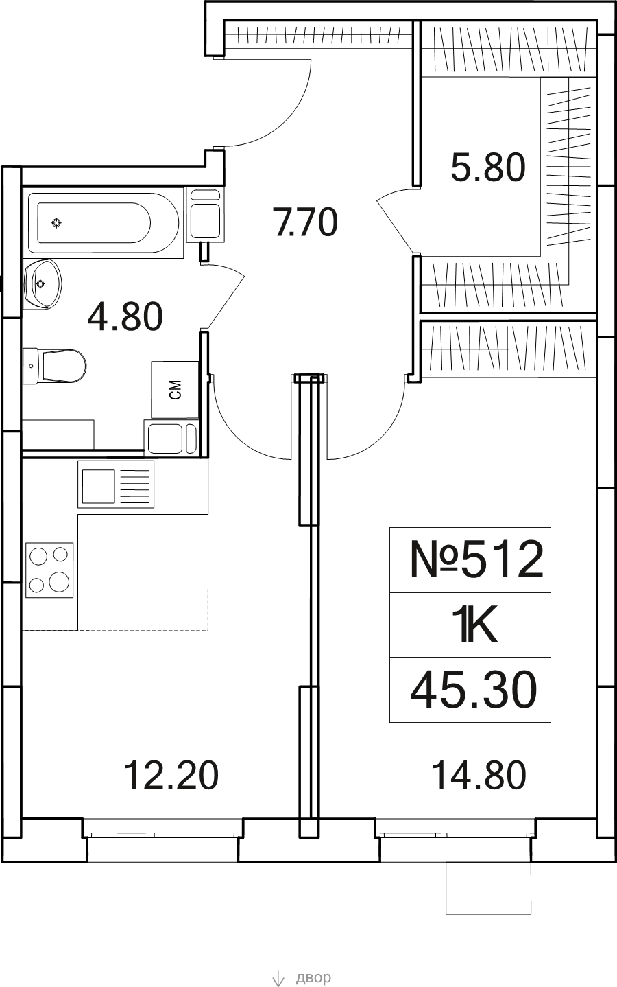 Продажа 1-комн квартиры в новостройке Люберцы г., Проектируемый проезд № 4037,  к. 22