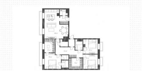 4-комн квартира ул Косыгина,  д. 2,  к. 1