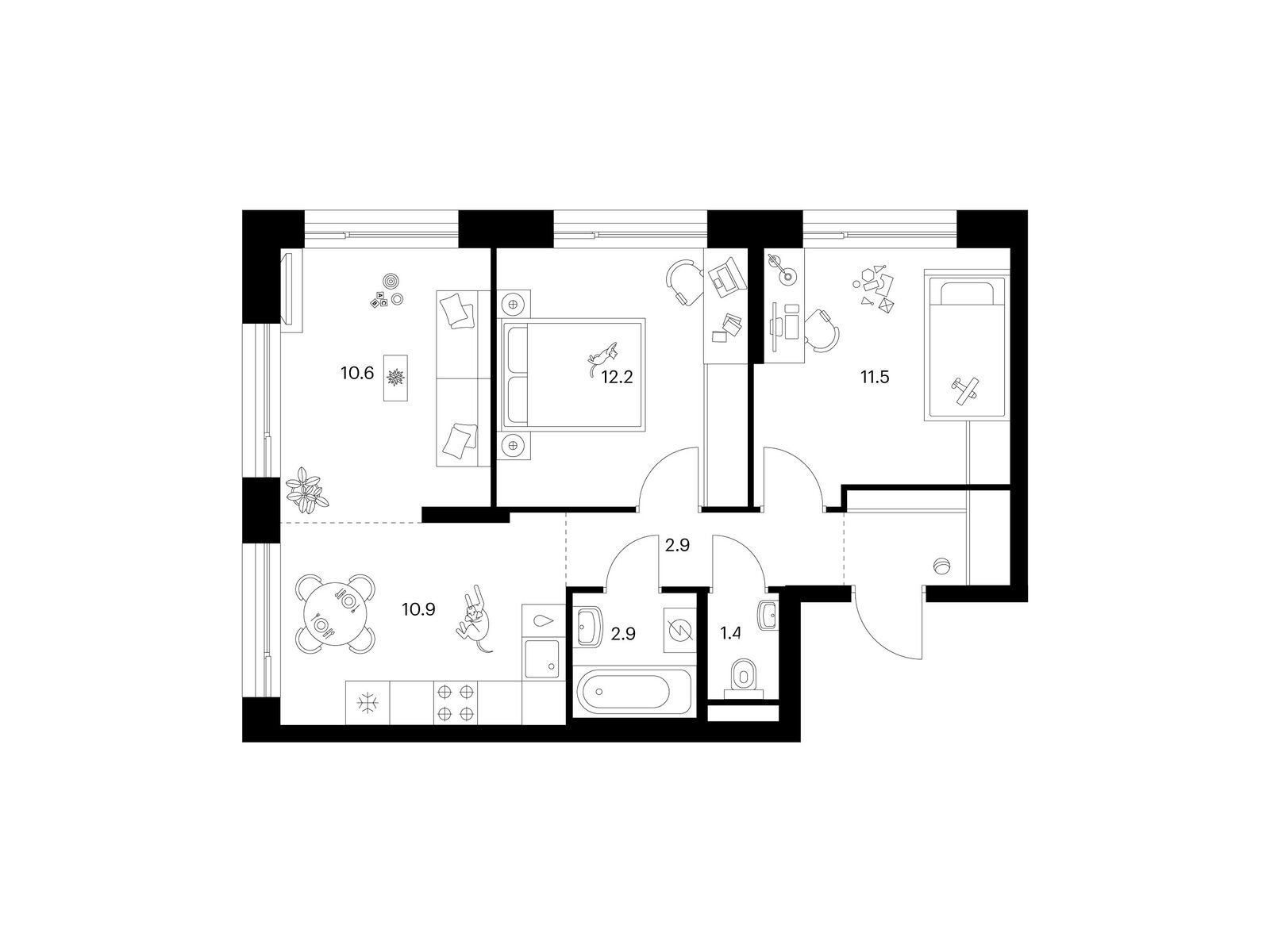 Продажа 2-комн квартиры в новостройке Георгиевский пр-т, корп. 6.6 Продажа 2-комн квартиры в новостройке Георгиевский пр-т, корп. 6.6