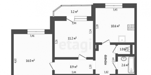 3-комн квартира Ланское ш,  д. 22,  к. 7