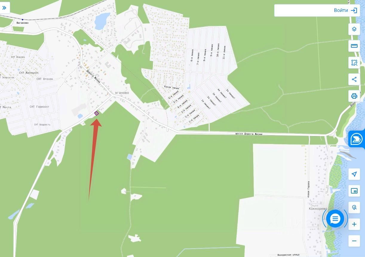 Продажа земли д. Ваганово, 96