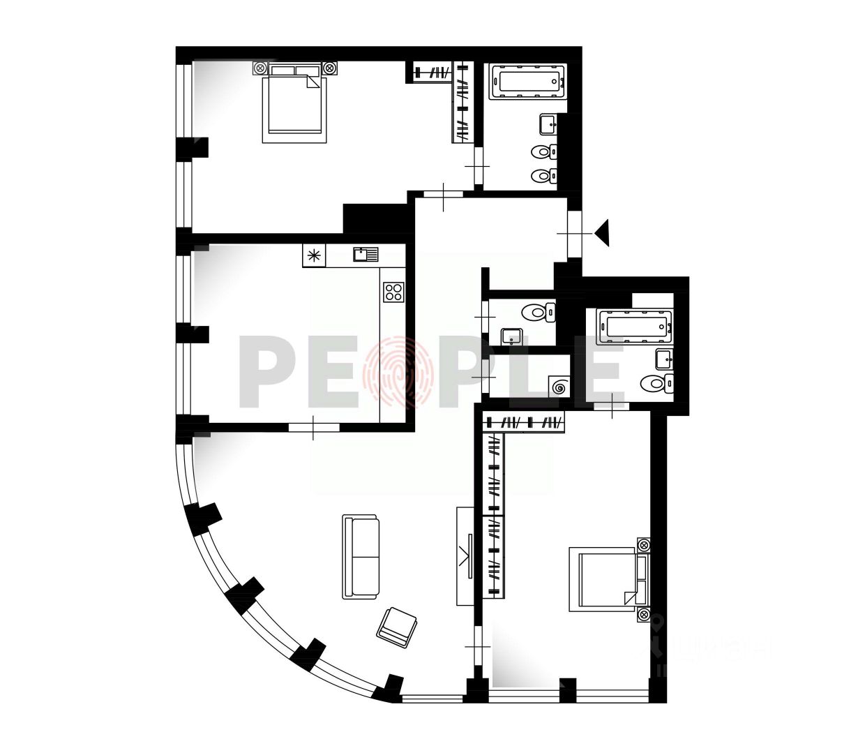 Продажа 4-комн квартиры на вторичном рынке Дружинниковская улица, 15