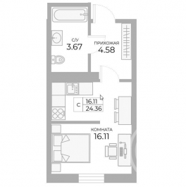 Продажа студии Таллинская ул. ,  д. 11