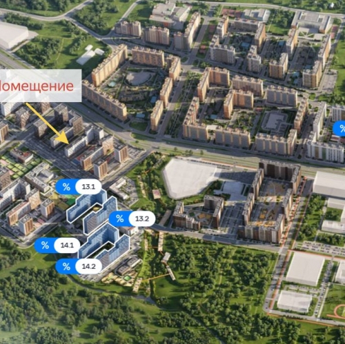 Торговое помещение Мисайлово д, Пригородное (Пригород Лесное мкр) ш,  д. 20