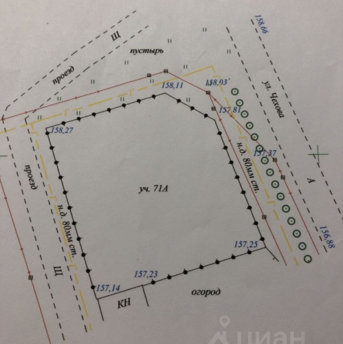 Земельный участок Востряково, ул Чехова,  д. 71