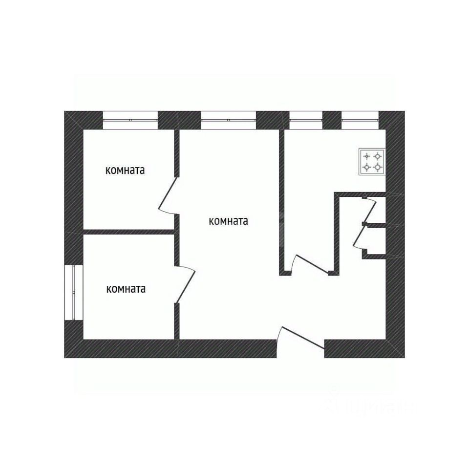 Продажа 3-комн квартиры на вторичном рынке Волхов, Авиационная улица, 25