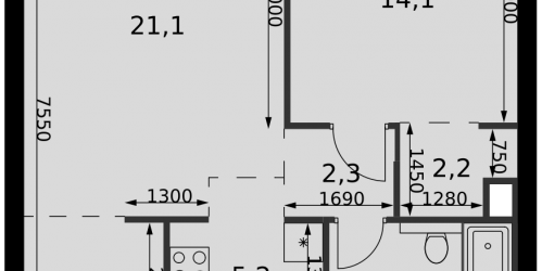 2-комн квартира 3-й Хорошёвский проезд