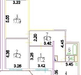3-комн квартира улица Молодцова, 9