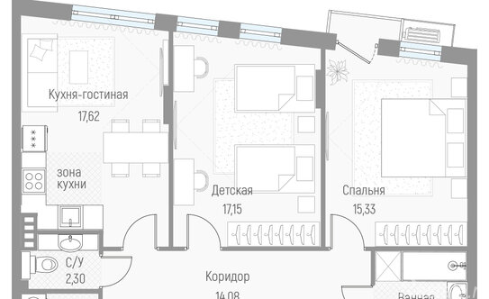 Продажа 2-комн квартиры на вторичном рынке Трубачеевка, Центральная улица,  д. 1