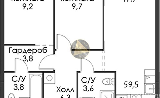 Продажа 1-комн квартиры на вторичном рынке Галерный проезд,  д. 1 к2