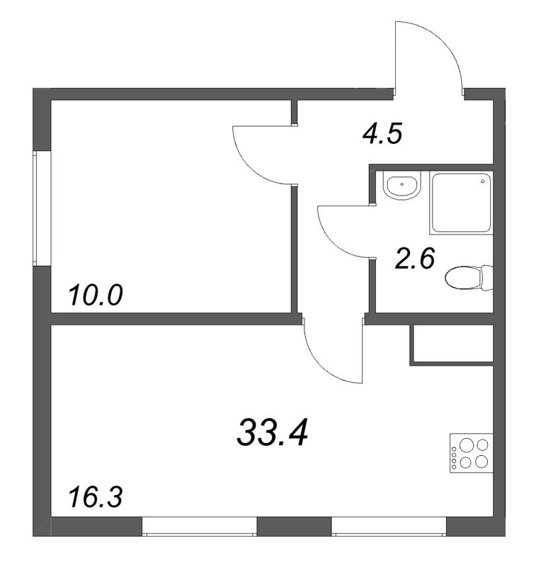 Продажа 1-комн квартиры в новостройке Ковалево п., Поперечная ул.,  к. 2