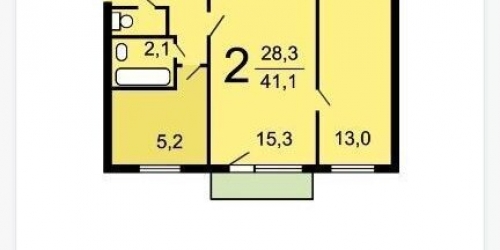 2-комн квартира Федеративный пр-кт,  д. 37