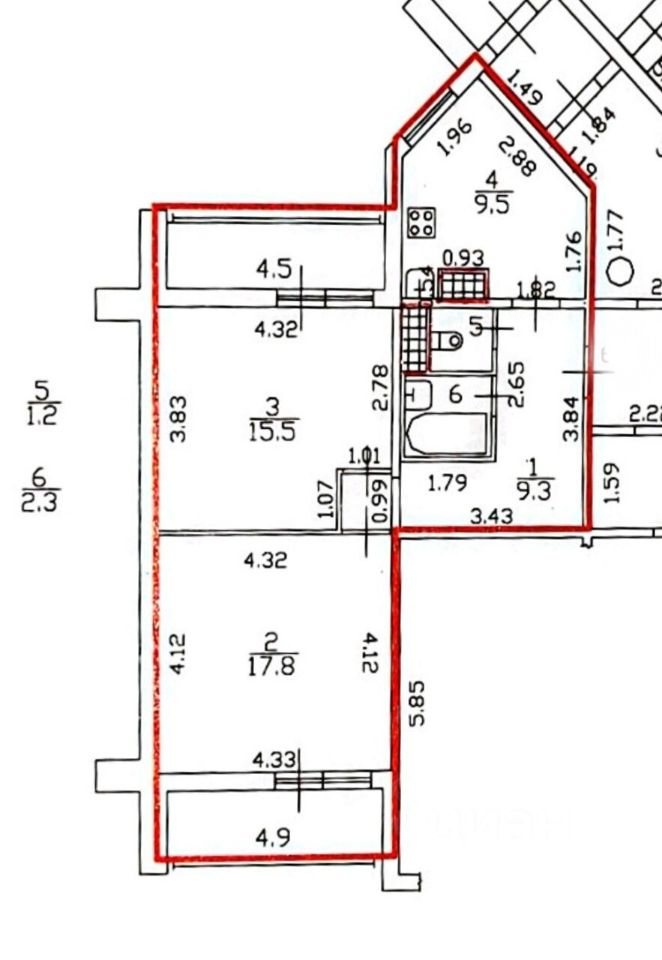 Продажа 2-комн квартиры на вторичном рынке Долгоозерная улица, 37к1
