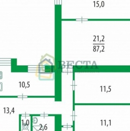 Продажа 4-комн квартиры на вторичном рынке улица Белинского,  д. 7