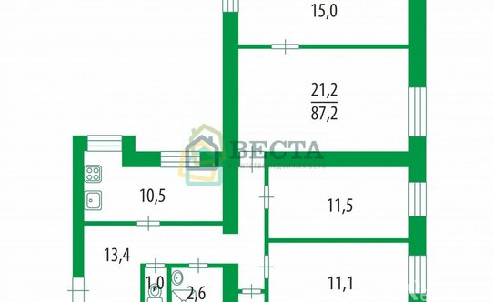 Продажа 4-комн квартиры на вторичном рынке улица Белинского,  д. 7