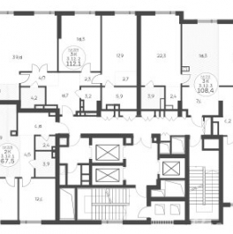 Продажа 3-комн квартиры в новостройке Крылатская ул,  д. 33 к2