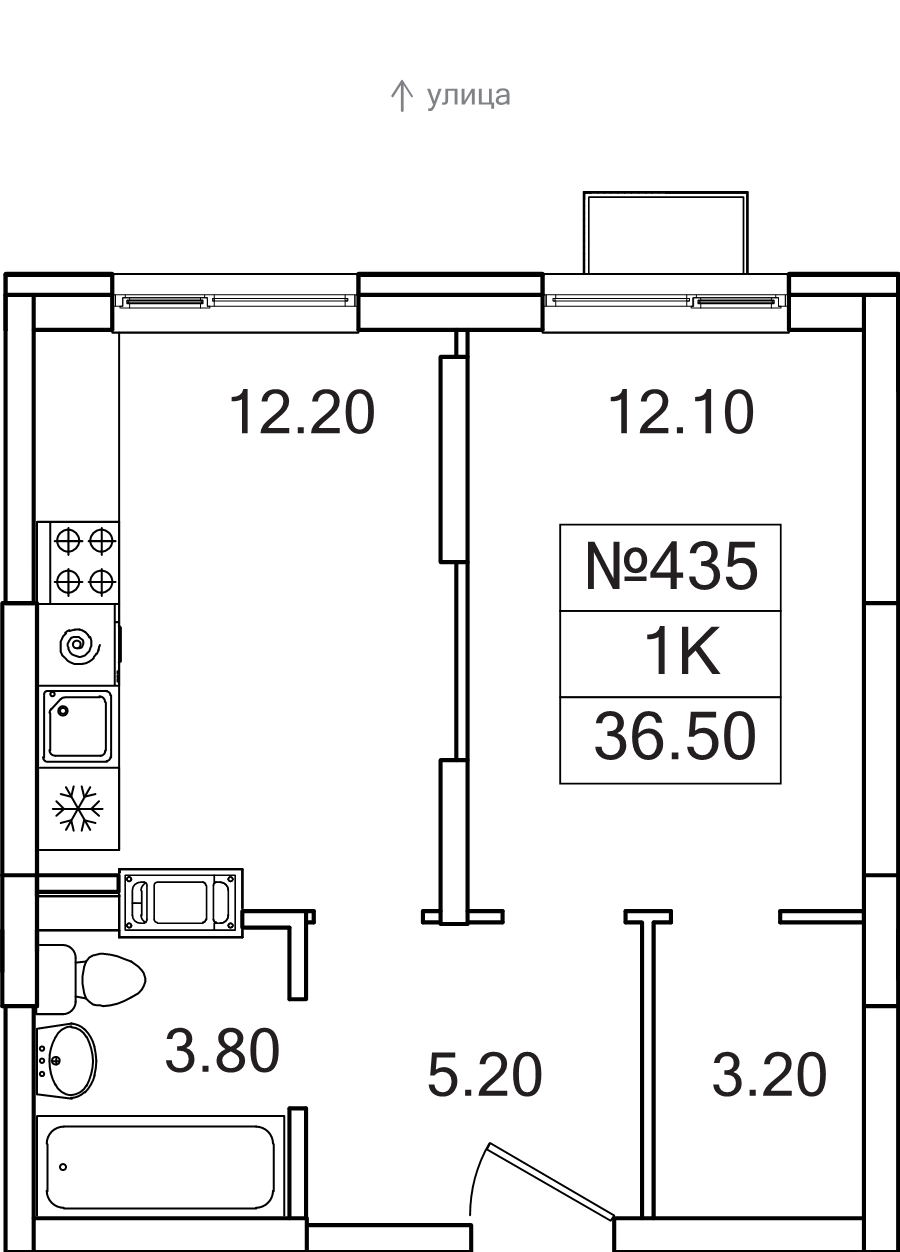 Продажа 1-комн квартиры в новостройке Сапроново д., Калиновая ул.,  к. 8