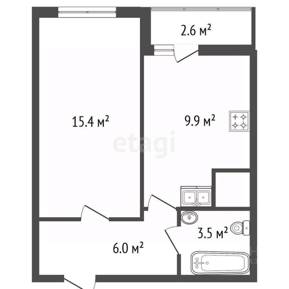 Продажа 1-комн квартиры на вторичном рынке улица Седова, 24К3