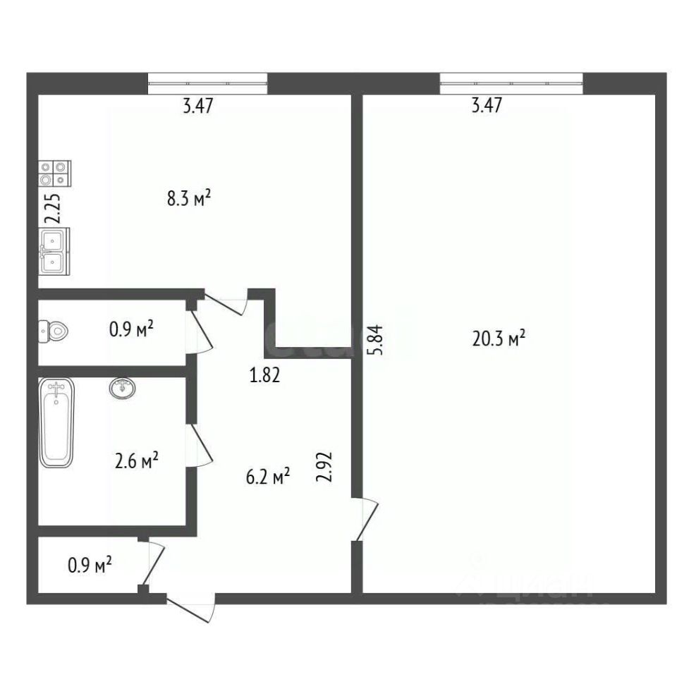Продажа 1-комн квартиры на вторичном рынке Туристская улица, 38
