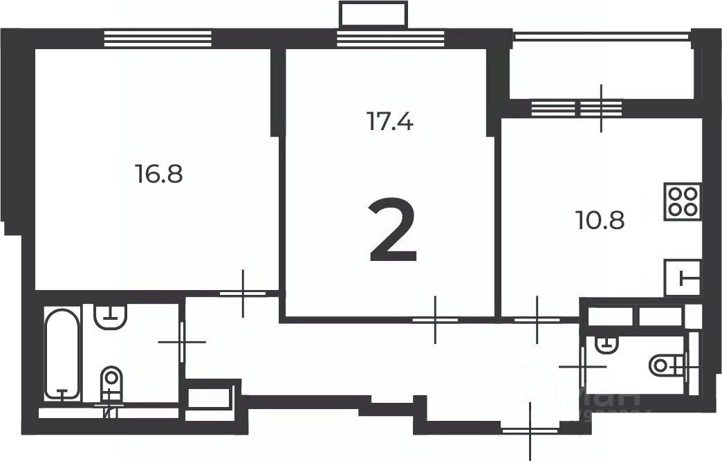 Продажа 2-комн квартиры на вторичном рынке Люблинская улица, 52к1