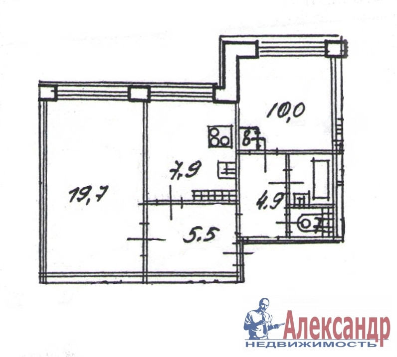 Продажа 2-комн квартиры на вторичном рынке Моравский пер.,  д. 3,  к. 3