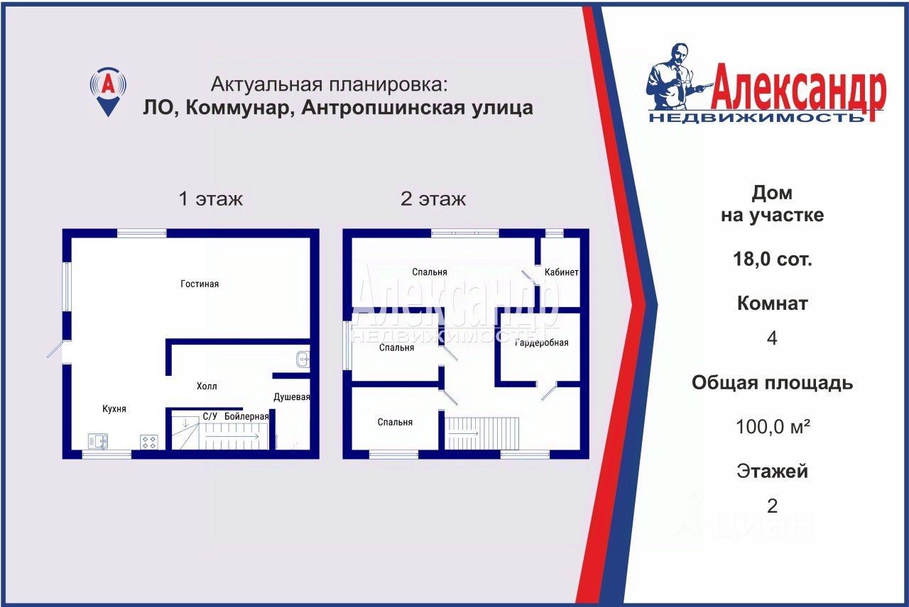 Продажа дома Коммунар г., улица Антропшинская, 235