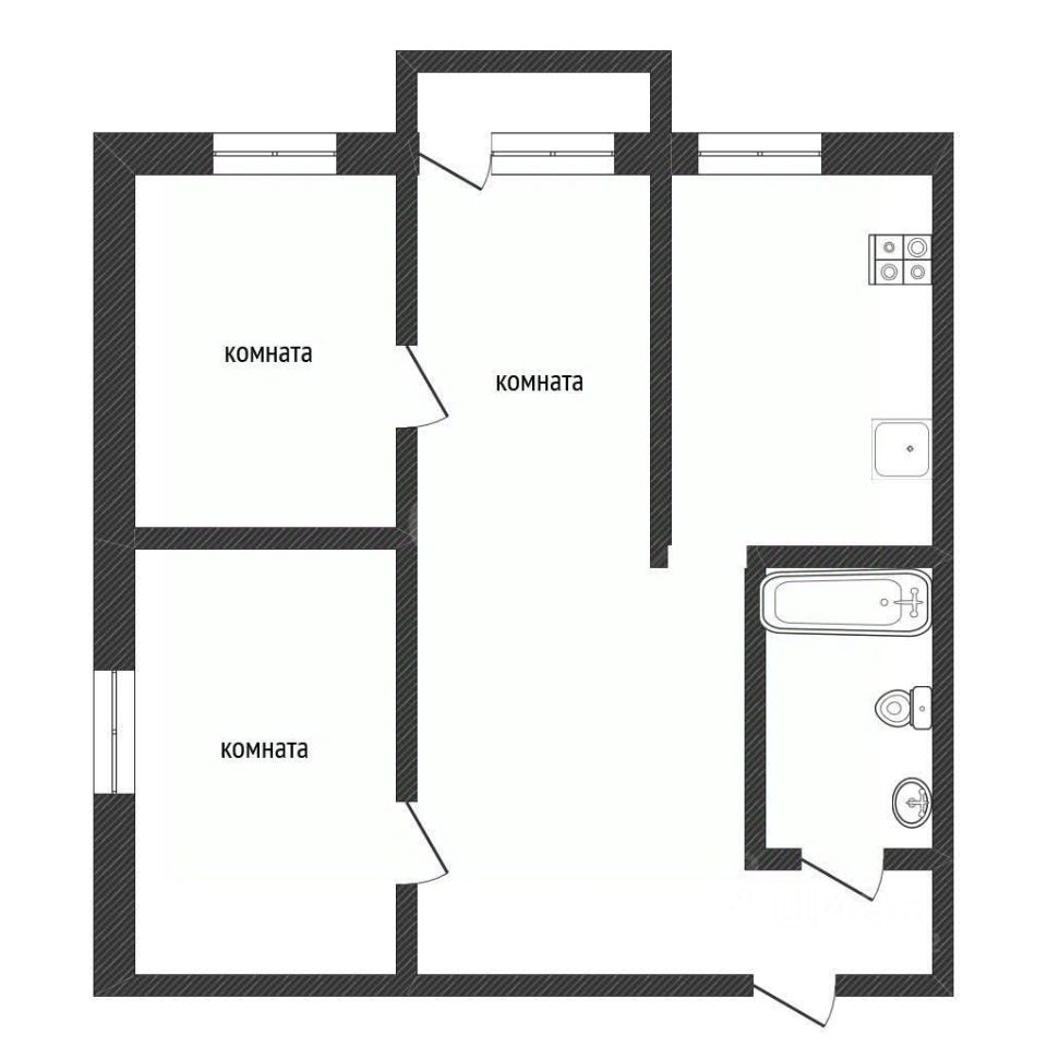 Продажа 3-комн квартиры на вторичном рынке Кириши, улица Мира, 25