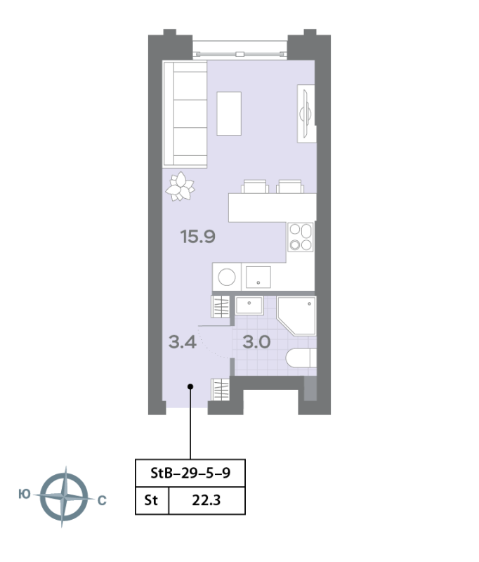 Продажа студии Москва г., Ильменский проезд,  к. 1