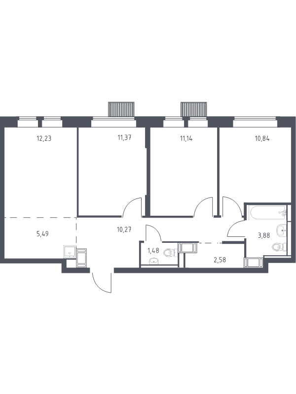 Продажа 3-комн квартиры в новостройке Путилково д., Путилковское ш.,  к. 28