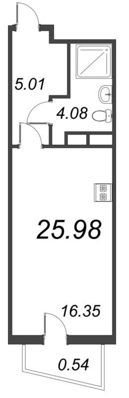 Продажа студии Сертолово г., Дмитрия Кожемякина ул.,  к. 1